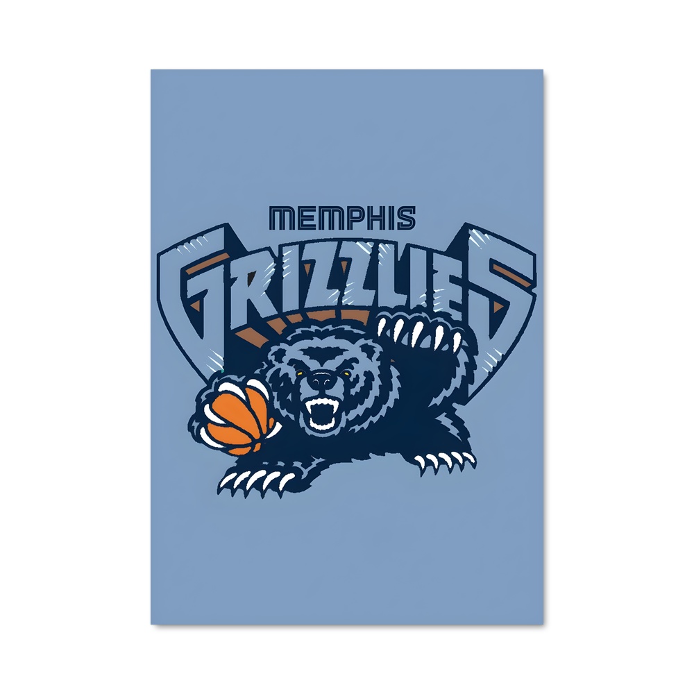 Poster Grizzlies en Force – affiche Basketball
